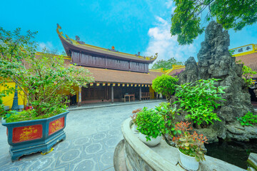Pagoda of Tran Quoc temple in West Lake, Hanoi.