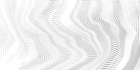 Background with monochrome dotted texture. Polka dot pattern template. vector ilustration