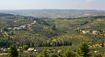 vineyard in the morning