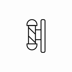 barbershop pole sign icon sign vector