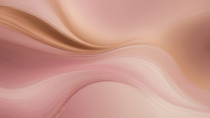 Soft blurred pastel gradient background in pink and beige tones, abstract smooth texture, ai