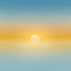 Dreamy sunset gradient background in orange blue purple tones, soft abstract blend texture, ai