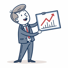   create vector bold stroke of cartoon businessman (1)