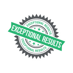 Exceptional Results Letter Rubber Stamp Template