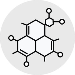 Fototapeta premium molecole icon 