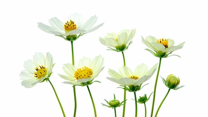 Fototapeta premium daisy flowers isolated on white