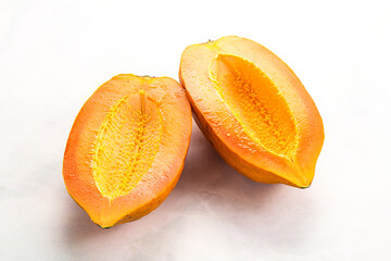 Ripe sweet tropical exotic papaya