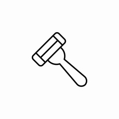 razor shaving tool icon sign vector