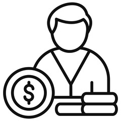 Income Outline Icon