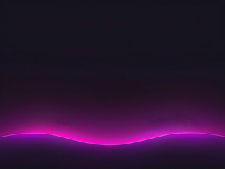 Neon Purple Futuristic Mountain Landscape with Dark Sky and Glowing Horizon Light Effect ai