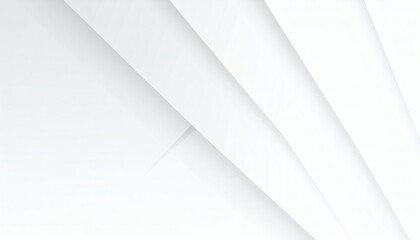 Abstract White Geometric Background with Soft Shadows and Light