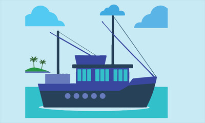 Naklejka premium ship and boat icon set. water transport symbol.