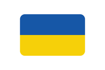 Ukraine flag. Vector illustration of the national flag  on white background, eps10