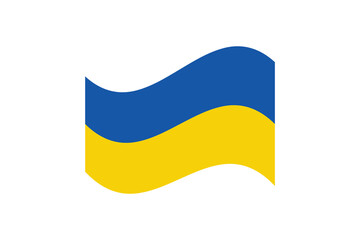 Ukraine flag. Vector illustration of the national flag  on white background, eps10