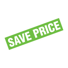 Save Price Letter Rubber Stamp Template