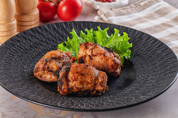Hot Grilled chicken thigh barbecues