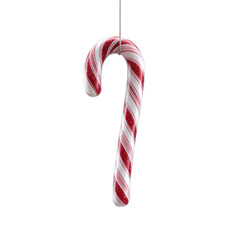 Obraz premium Festive Candy Cane Hanging Ornament - Christmas Sweet Treat