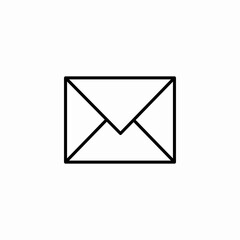 closed email envelope icon sign vector