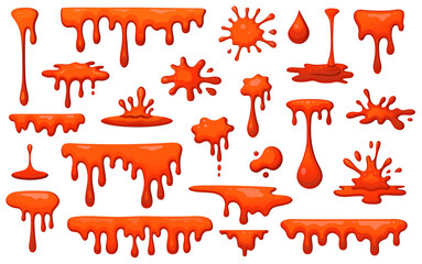The blood splash vector set