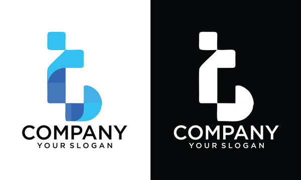Creative Abstract letter Bt logo. This logo icon incorporate with abstract shape in the creative way. It look like letter b and t.