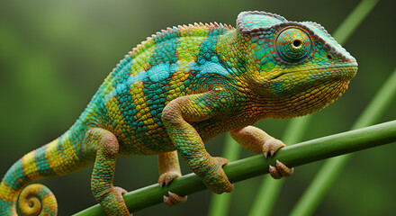 Obraz premium chameleon on a branch
