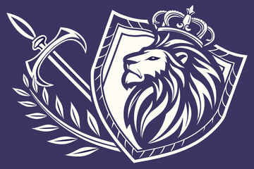  regal lion crest blended with futuristic holograp (1)