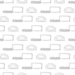 Obraz premium construction pattern. construction tool seamless pattern. doodle construction seamless pattern. construction tool background