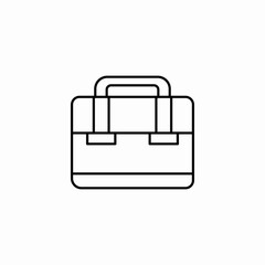 business briefcase bag icon sign vector