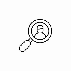 find user search icon sign vector