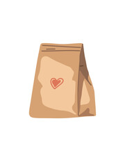vector illustration box with groceries