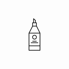 sauce bottle icon icon sign vector
