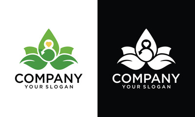 Creative Lotus flower. Contour vector illustration for packaging, corporate identity, labels, postcards, invitations.