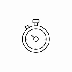 stopwatch time management icon sign vector