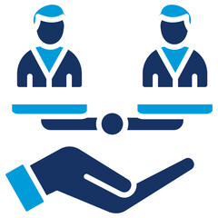 Equity Flat Blue Icon