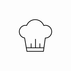 traditional chef hat icon sign vector