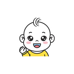 cute baby icon very cool design