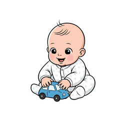 cute baby icon very cool design