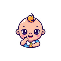 cute baby icon very cool design