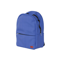 Blue backpack for everyday use. School bag.
