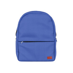 Blue backpack for everyday use. School bag.