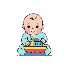 cute baby icon very cool design