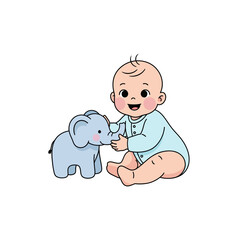 cute baby icon very cool design