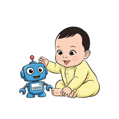 cute baby icon very cool design