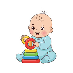 cute baby icon very cool design