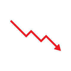 down arrow graph icon