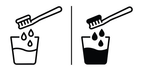 Illustration of Hygiene Habits: A side-by-side illustration vividly showcases contrasting hygiene habits: clean vs. unclean, emphasizing the importance of oral care.