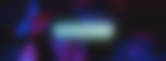 Retro Neon Grainy Abstract Background with Soft Light Blur