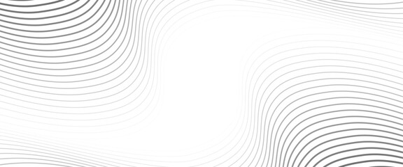 Vector stylized wave technology concept lines abstract background with flowing.