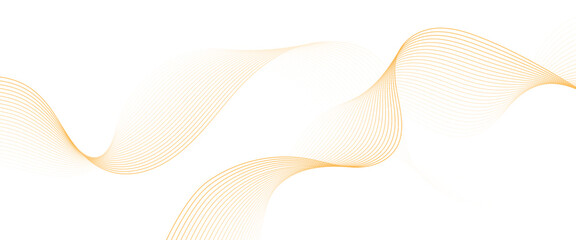 Vector stylized wave technology concept lines abstract background with flowing.
