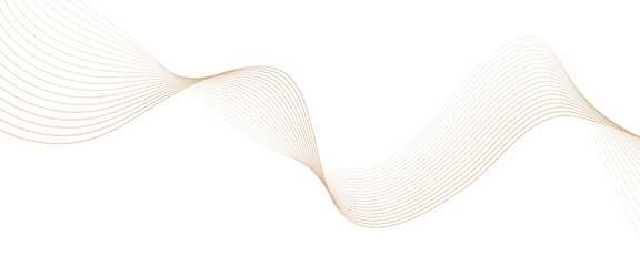 Vector technology abstract wave lines with flowing background